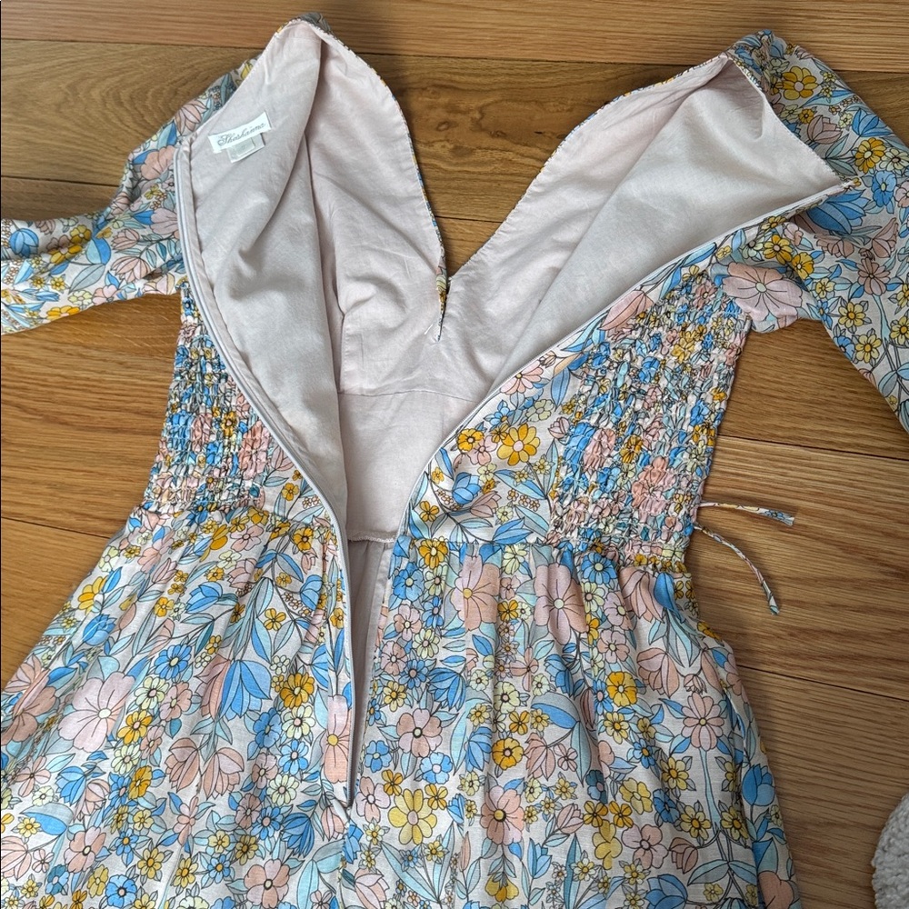 SHOSHANNA Floral V-Neck Midi Dress, 0 - Picture 9 of 12